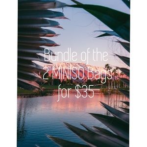 Bundle of both MINISO Mini Crossbody bags for $35